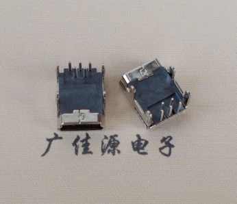 常州Mini usb 5p接口,迷你B型母座,四脚DIP插板,连接器