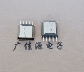 常州Micro USB接口 母座B型5p引脚焊线无后背