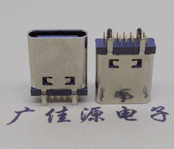 常州立式直插usb type-c14p母座长L=10.0mm