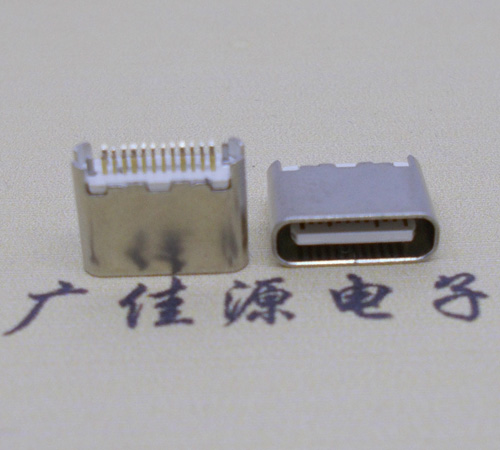 常州type-c24p母座短体6.5mm夹板连接器