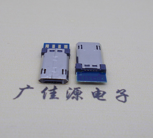 常州迈克micro usb 正反插公头带PCB板四个焊点