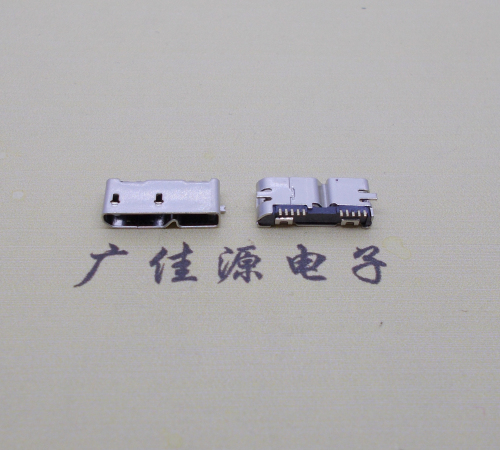 常州无卷边micro usb3.0母座10pin全脚贴