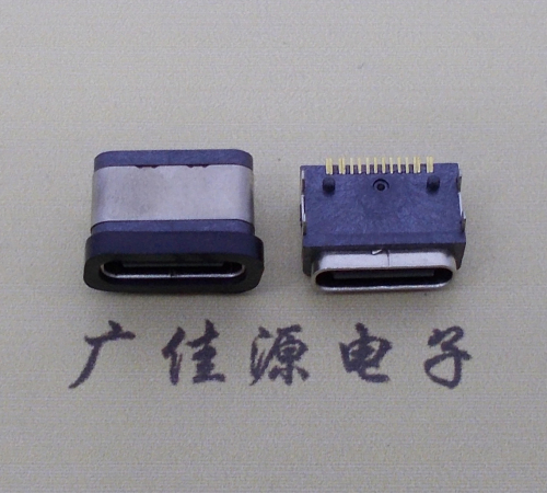 常州type-c16p接口 板端卧式母座 IPX6防水等级 A5大电流