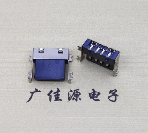 常州薄胶芯母座 USB2.0卧式贴板A母10.0短体尺寸