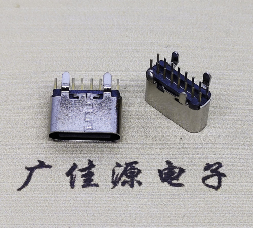 常州USB 3.1TYPE C直插母座16Pin引脚图正负极规范