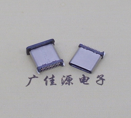 常州USB TYPE-C接口短体24P公头立式贴板高度H=8.0mm 高速数据传输快充电款