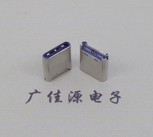 常州TYPE-C公头24P夹0.7mm厚度PCB板 外壳铆压和拉伸两种款式 可高数据传输和快速充电音频等功能